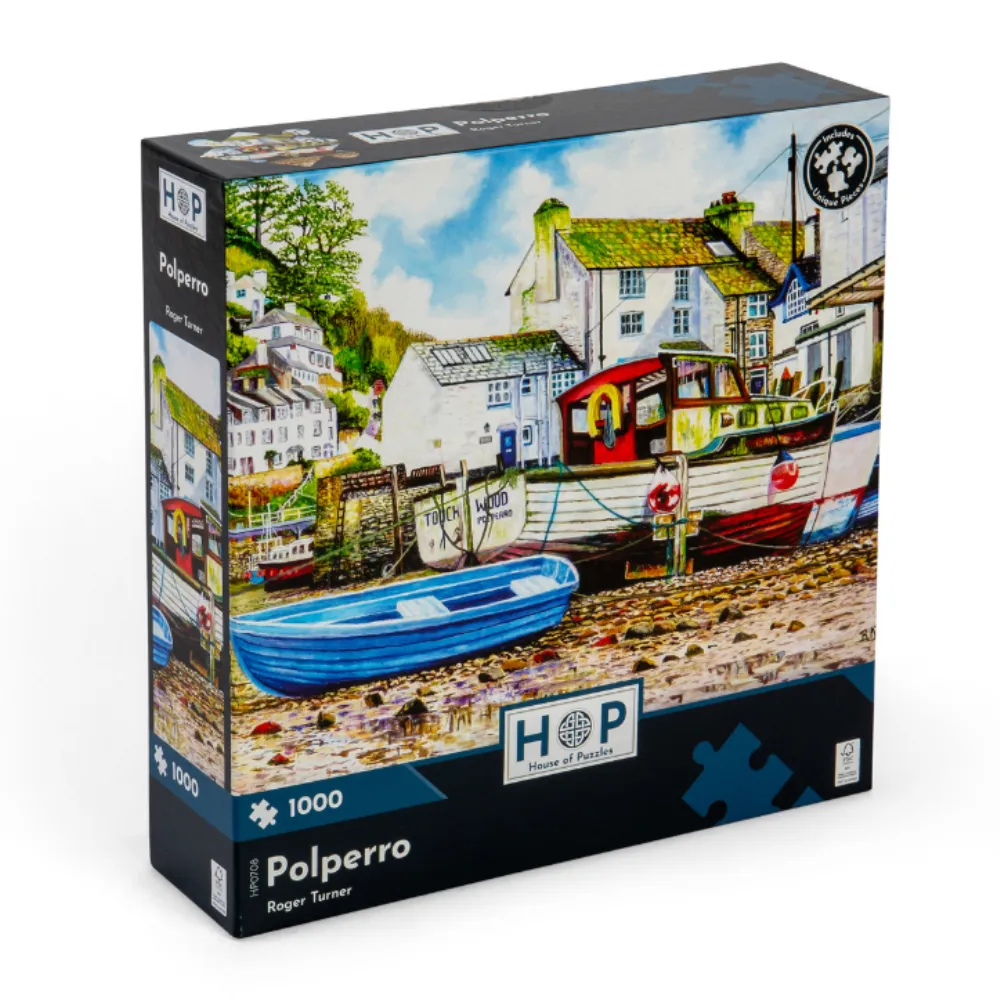 House of Puzzles - Polperro - 1000 Piece Jigsaw Puzzle