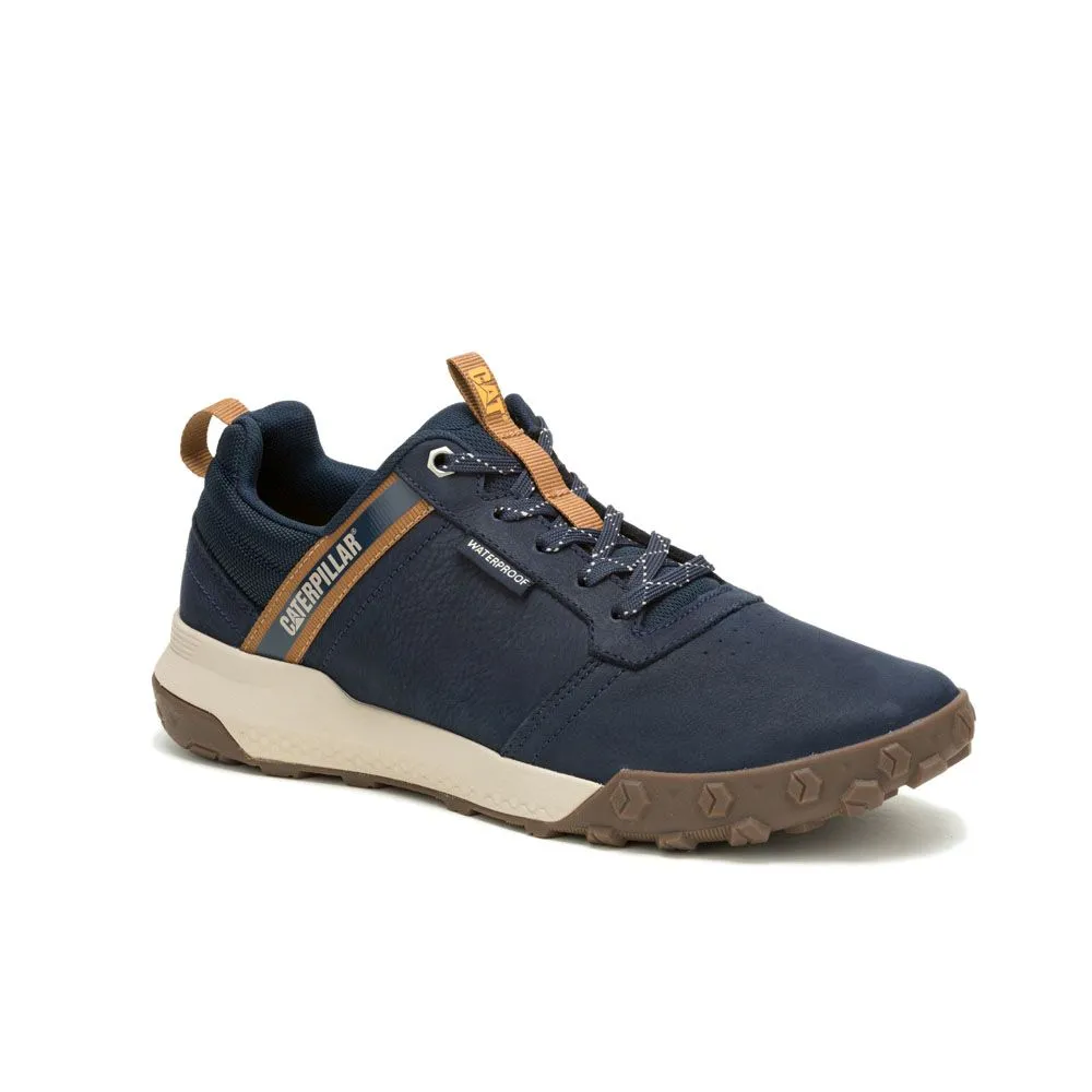 Caterpillar Hex Ready Low Waterproof Navy Leather Sneaker