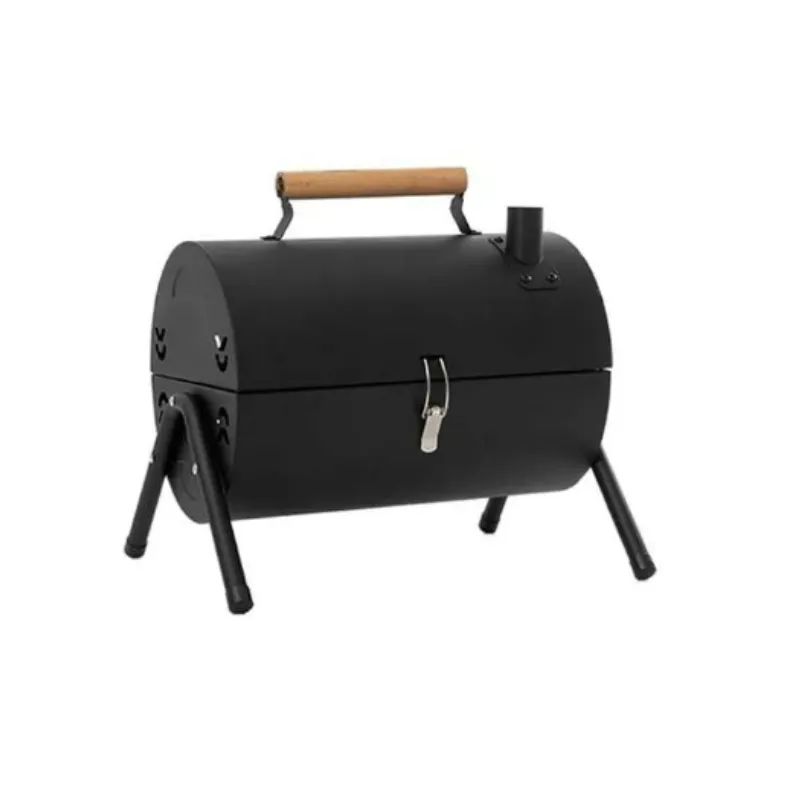 HZ-22 Outdoor Portable Bbq Camping Folding Mini Smokeless Charcoal Grill - Black