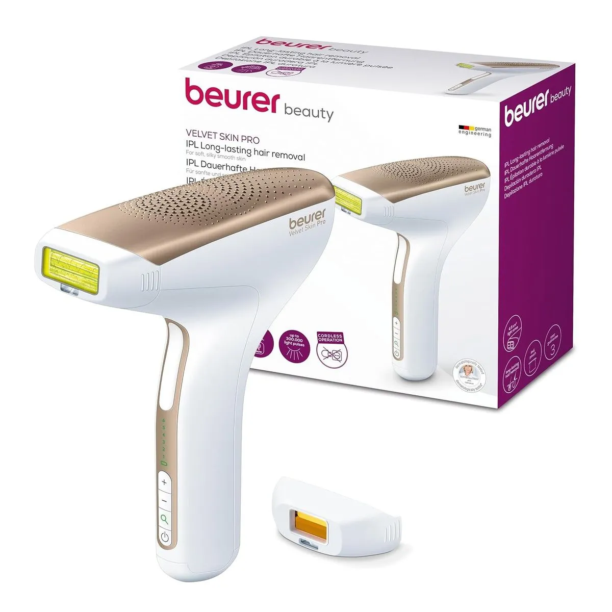 Beurer IPL Laser Hair Removal Device for Face & Body: Cordless IPL 8500