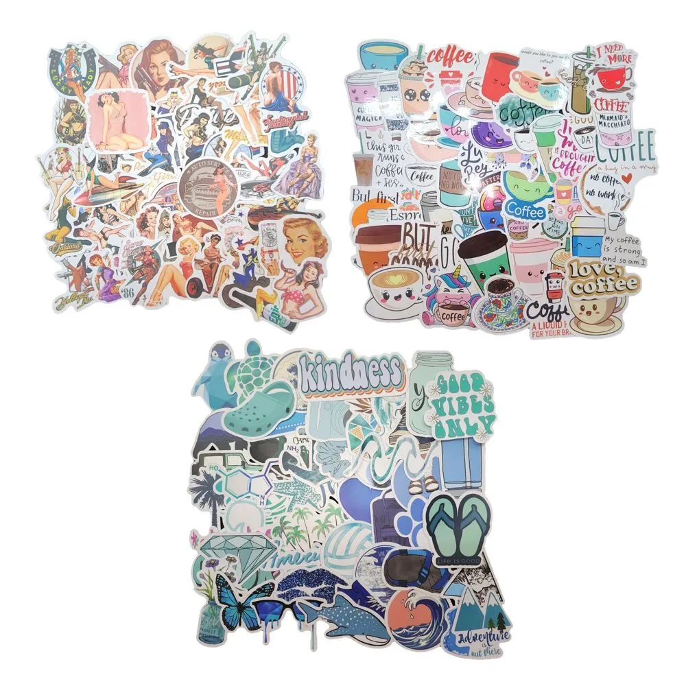 Craft Waterproof Retro Decorative Scrapbooking Vinyl Stickers Set Of 150