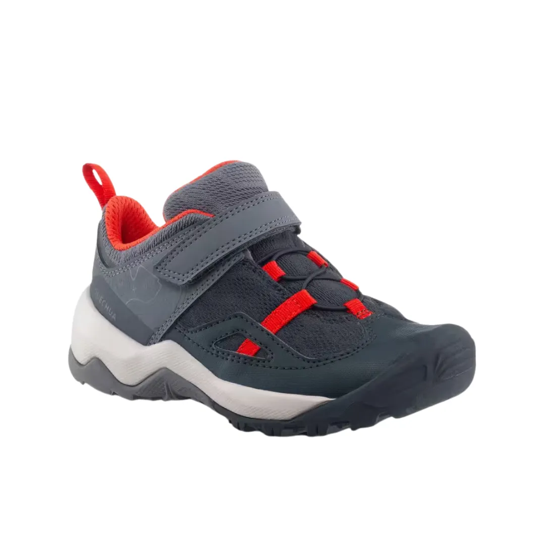 Quechua Children's Hiking Boots with Riptab System Size C6 to 1 - grey red