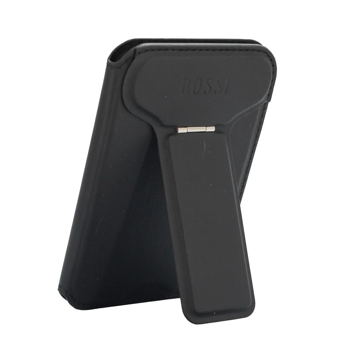 Magnetic Phone Wallet Stand - Black