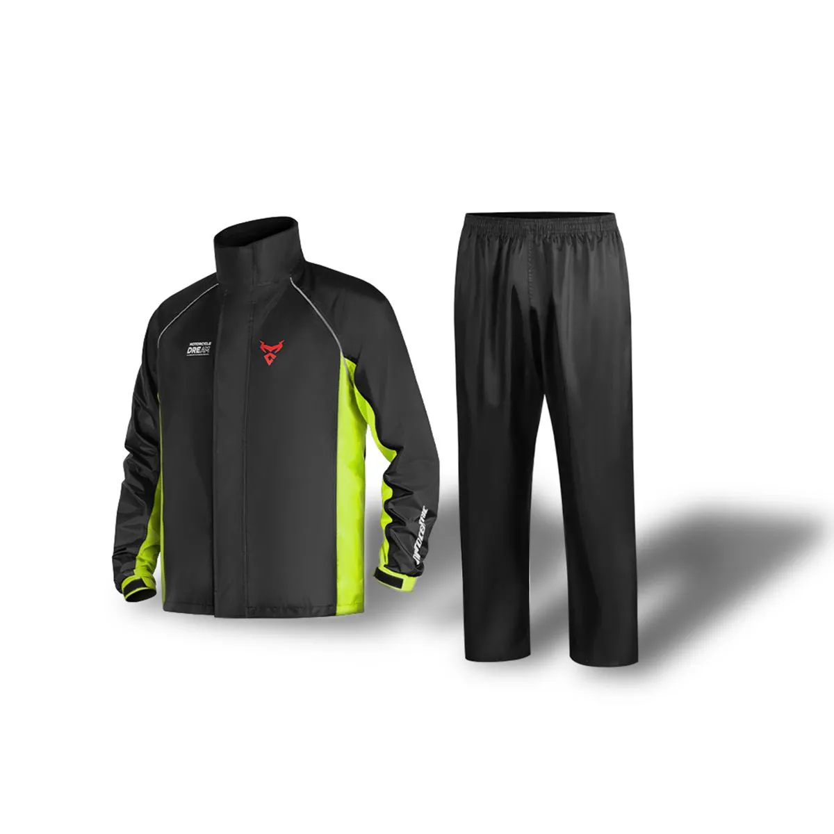 Motocentric Rain Suits for Men Waterproof Motorcycle Rain Gear Rainwear - Green-XL
