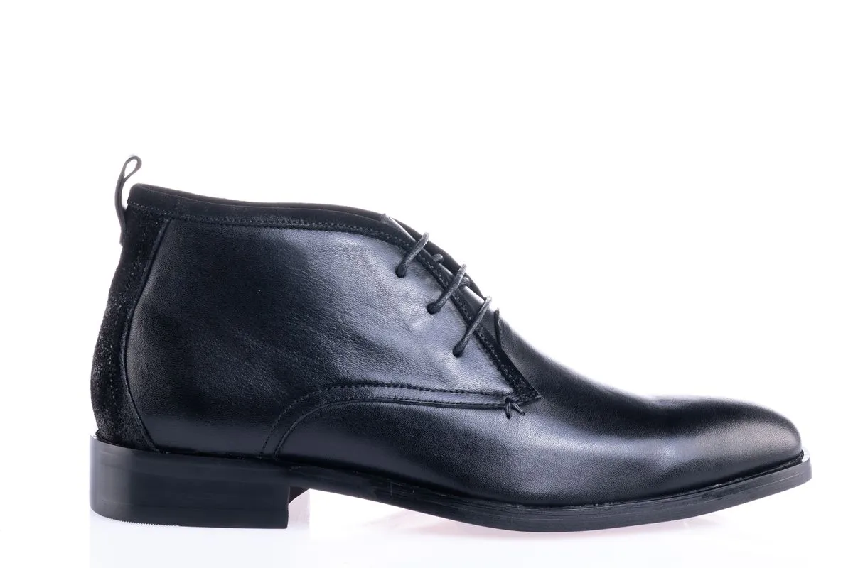 Marco Kavaleri - Men's Leather Lace-Up Shoes - Black