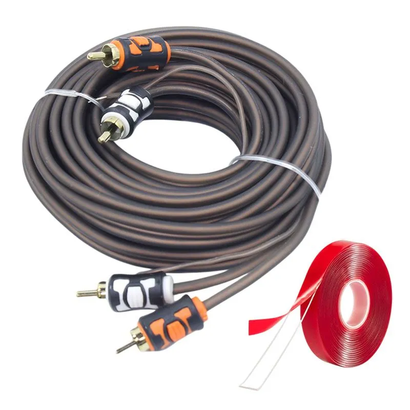 2-into-2 RCA Cable - 5 Meter & Double Sided Tape