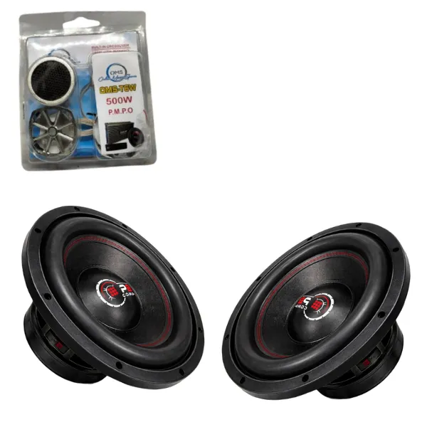 Powerbass STRYKER-12S 12" 20000W SVC Subwoofers
+ OMS 500W Tweeters