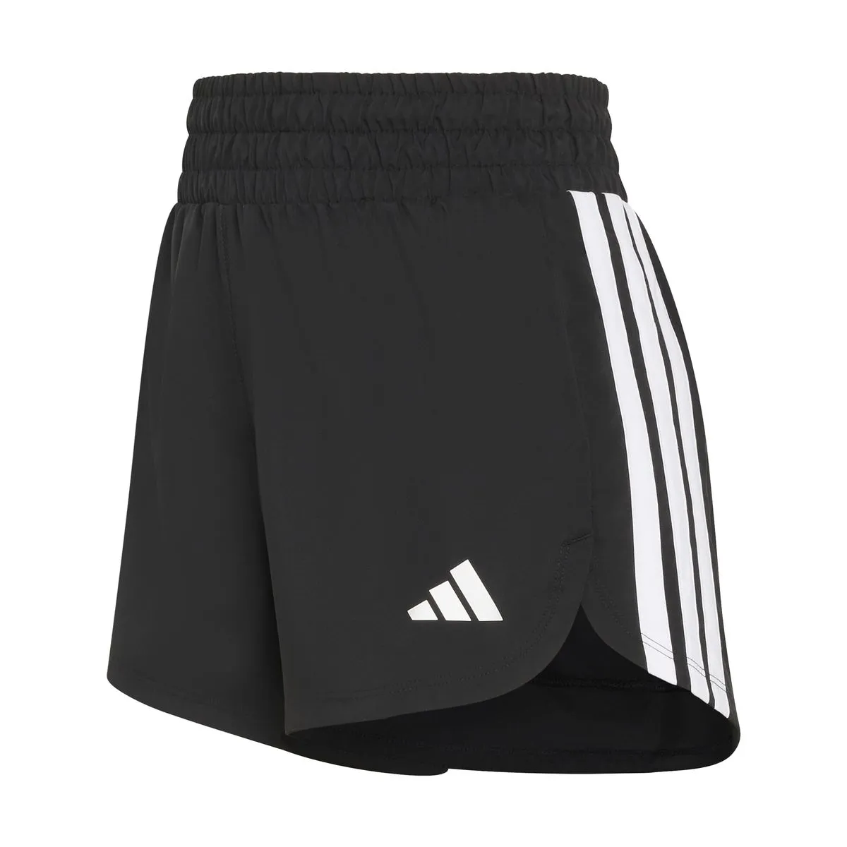 adidas Women's Pacer Workout Woven 5" High Rise Shorts - Black/White