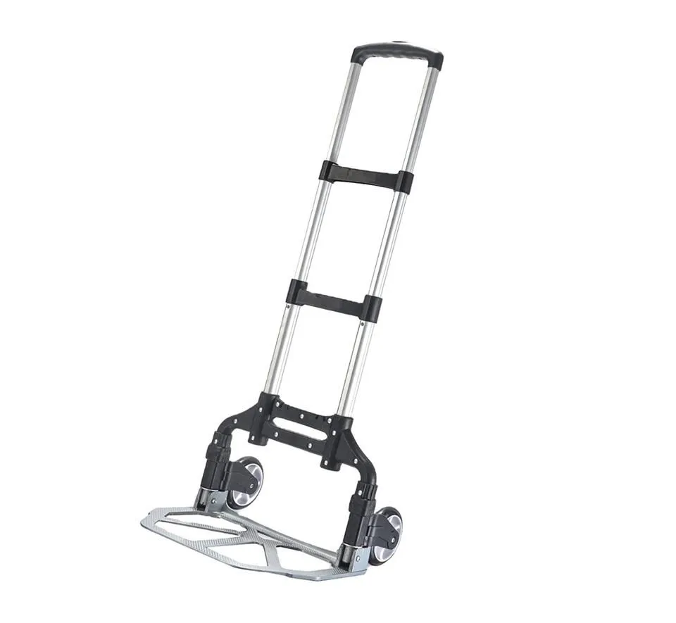 Mtool Multifunction Foldable Aluminum Alloy Trolley - Black