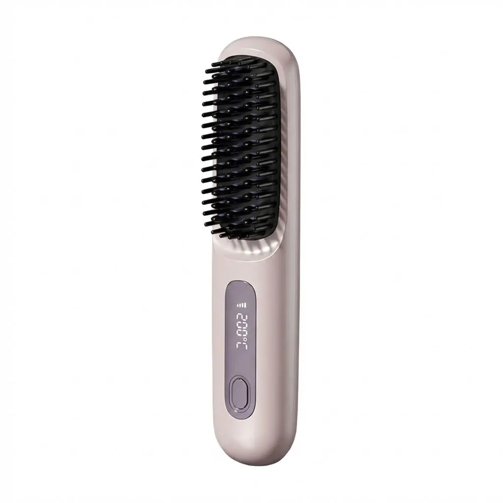 Go Brush Pro 2025 Cordless Hair Straightener & Curler - USB Rechargeable