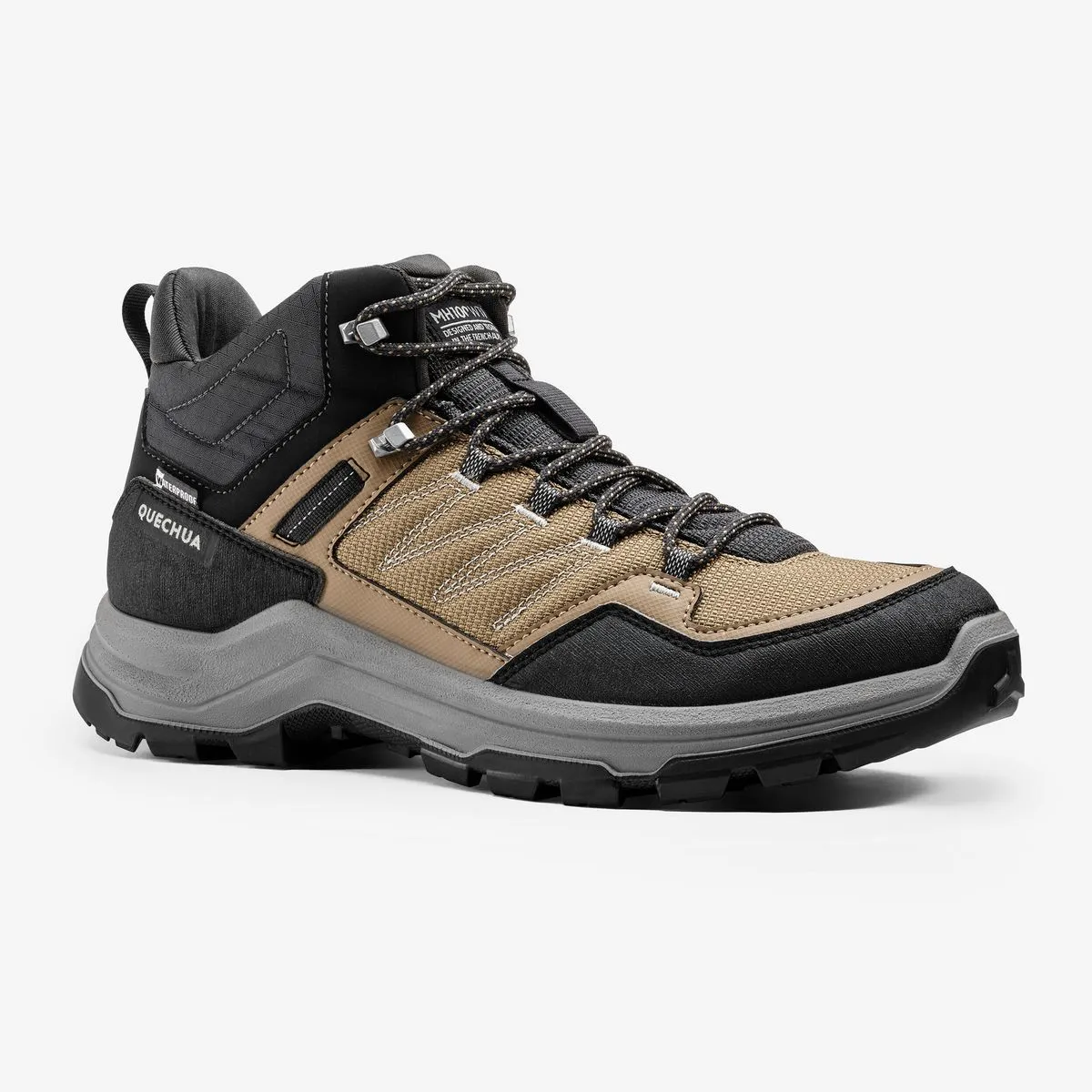 Quechua Men's Waterproof Mountain Walking Shoes - MH100 Mid - Brown