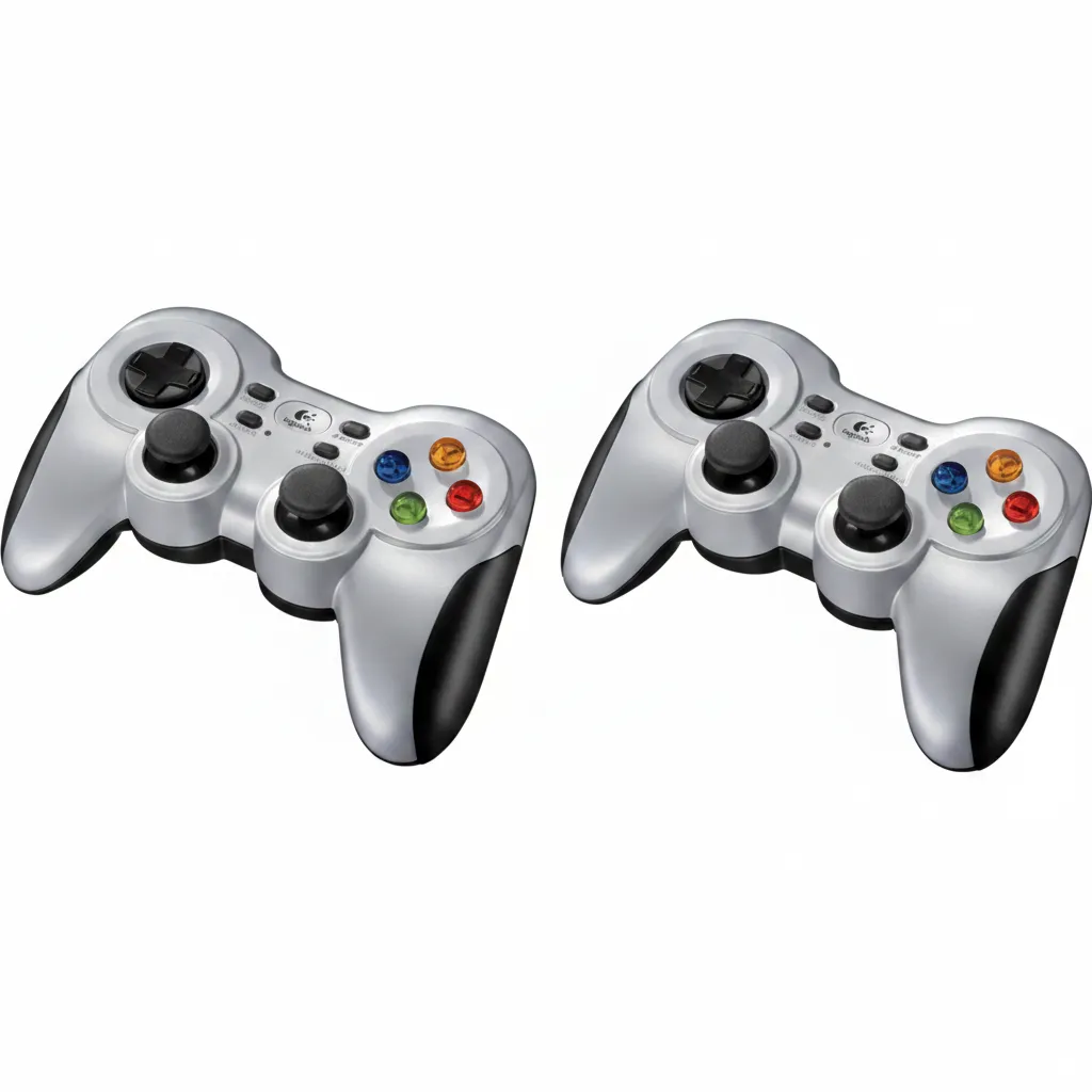 Logitech Wireless Gamepad with Vibration Feedback for PC Gaming - 2 Pack