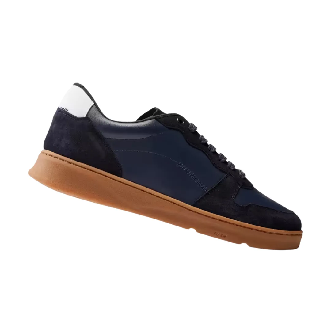 Decathlon Men's Leather Walking Shoes - Walk Protect - Navy Blue