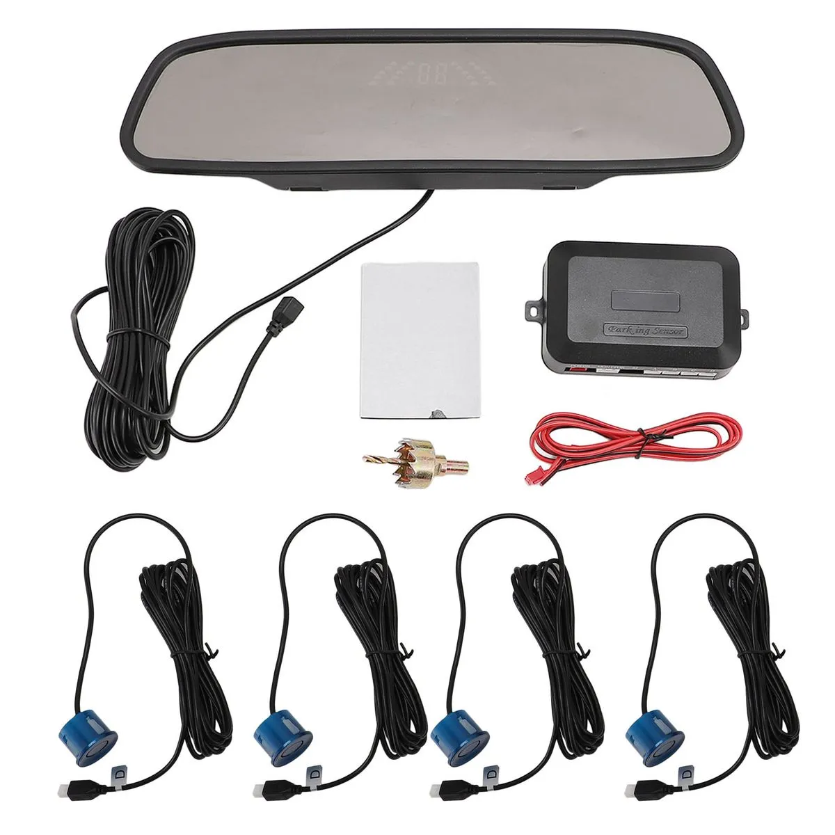 Reverse Radar, 4 Sensors, LED, SUV, Blue