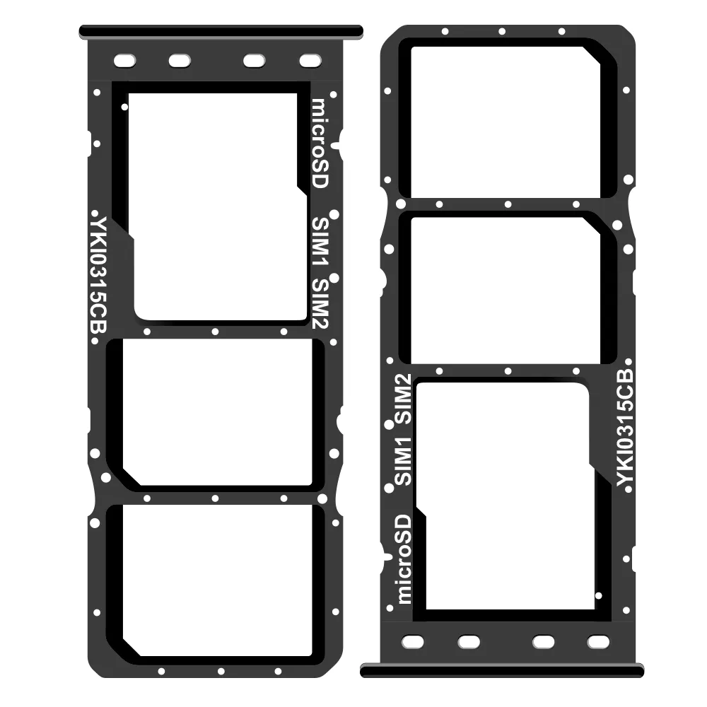 Replacement Sim Tray for Samsung A10S - Black