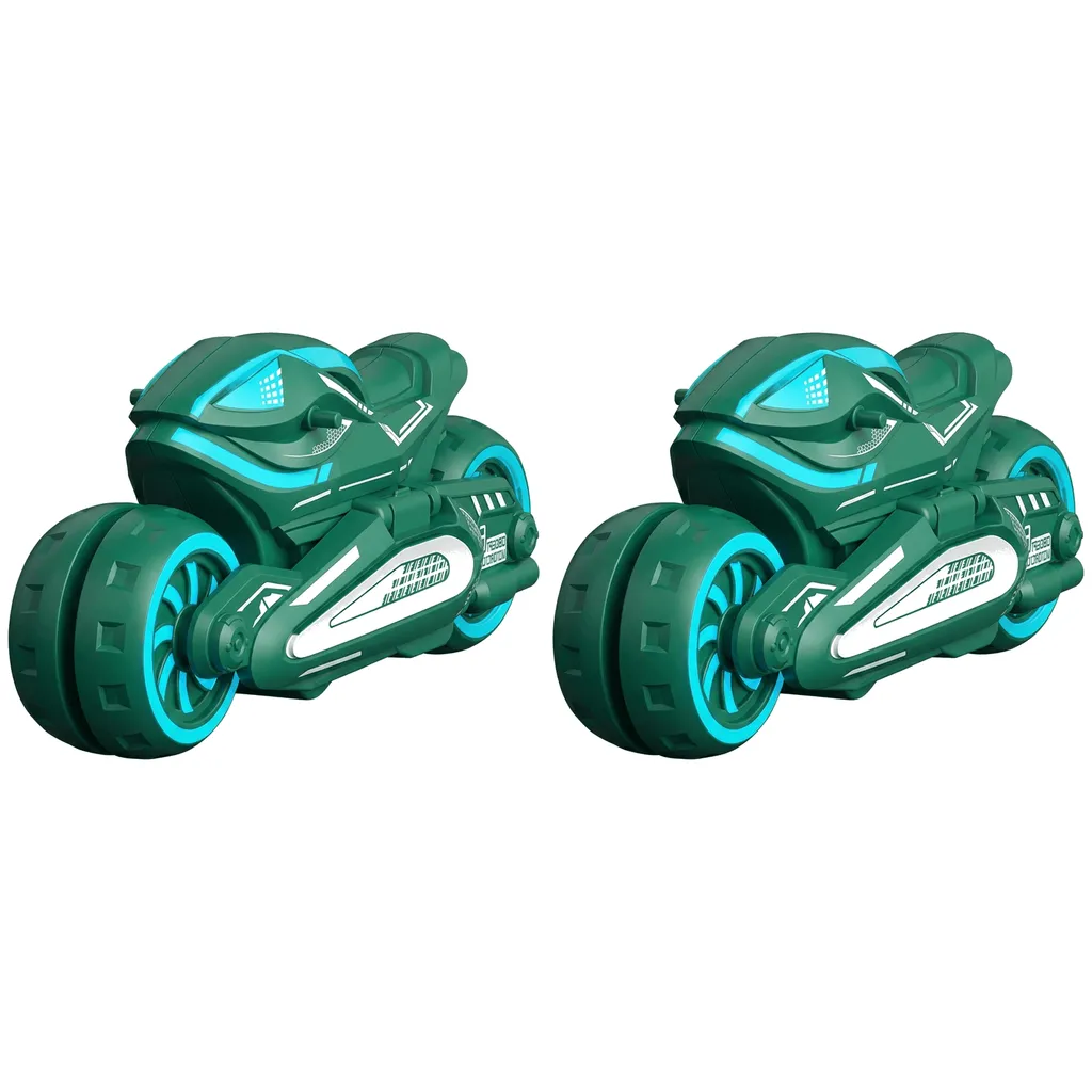 3-in-1 Transforming Racing Motorbike for Kids - 2 Pack - Dark Green