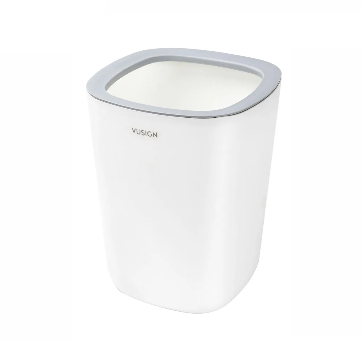 Vusign Round Household Trash Bin 11L White