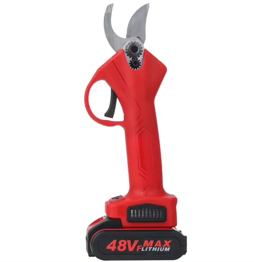 48V Lithium Ion Battery Garden Electric Pruning Shears Adjustable Scissors