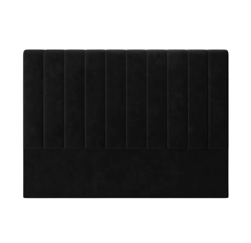 Mai Lifestyle - Saseki Panelled Stand Alone Headboard - Velvet Black
