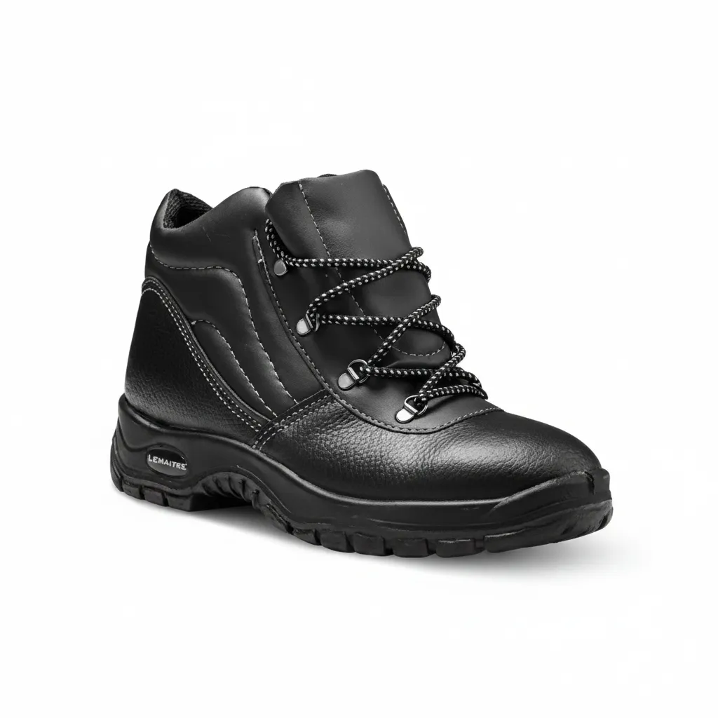 Lemaitre Safety Boots Black Composite Toe Size 8 for Industrial Use