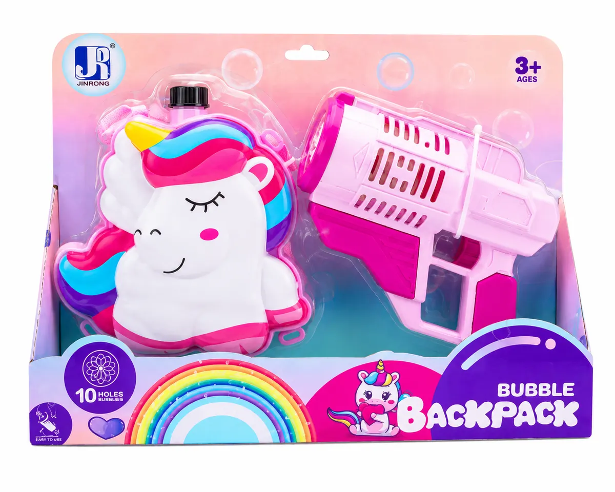 Unicorn Backpack Electric Bubble Gun