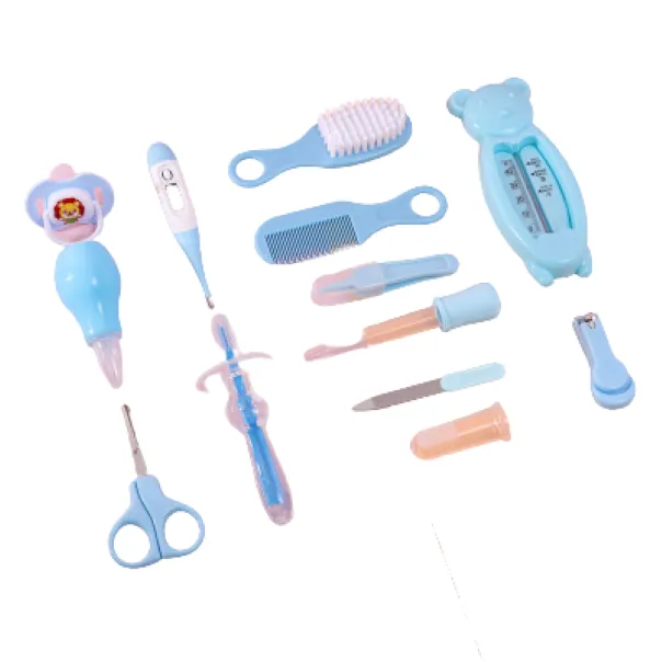 13 Piece Baby and Child Healthcare and Grooming Kit - HB - Blue