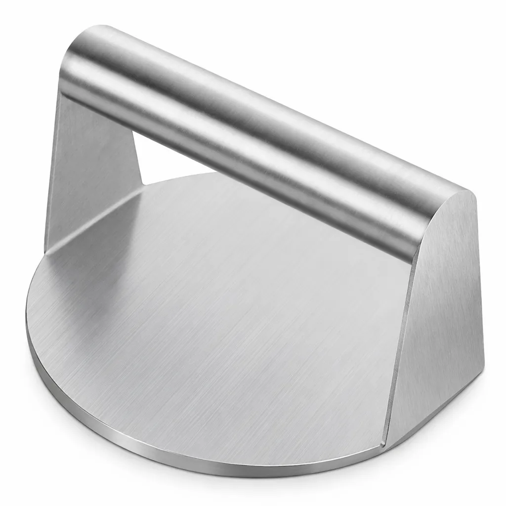 Stainless Steel Smash Burger Press - Heavy-Duty Flat Grill Patty Smasher