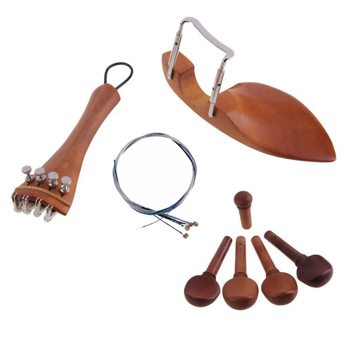 4/4 Violin Accessories Tail Strings Fine-Tuning Violin String Set
