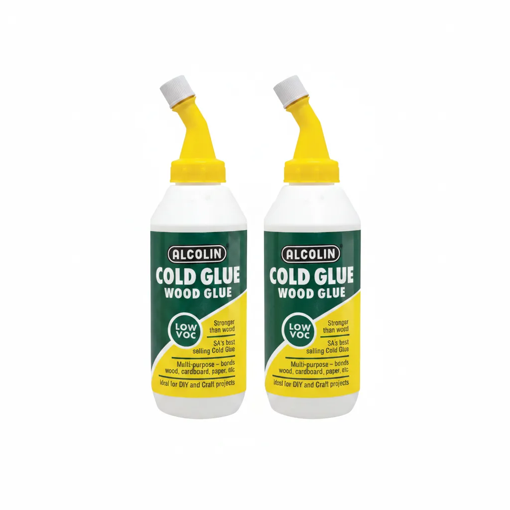 Alcolin Wood Glue 250ml - Multi-Purpose Cold Adhesive for DIY - 2 Pack