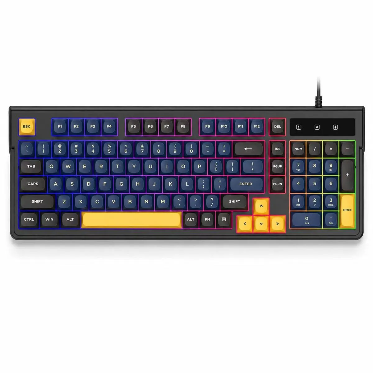 DUATKN Silent E-Sports Mechanical Keyboard With Three Colors