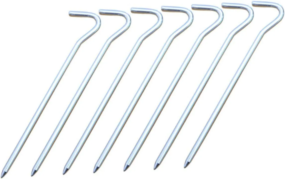 6pcs Lightweight Aluminum Tent Stakes for Outdoor Camping Ground Pegs