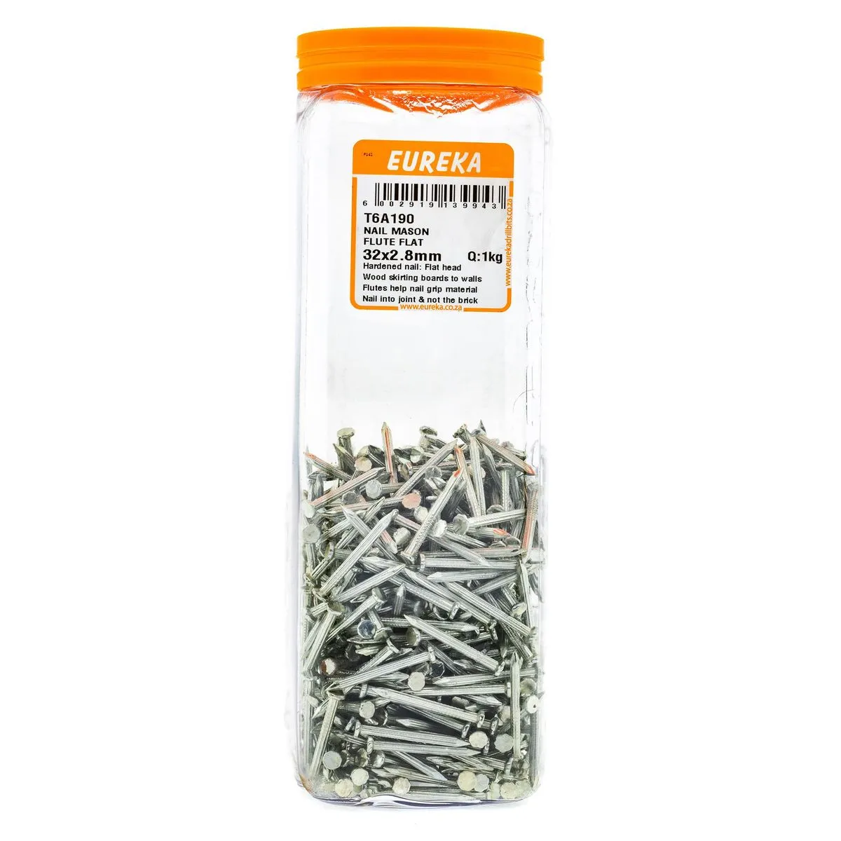 EUREKA Fluted Masonry Nail Flat 32 x 2.8mm Q:1kg T6A190