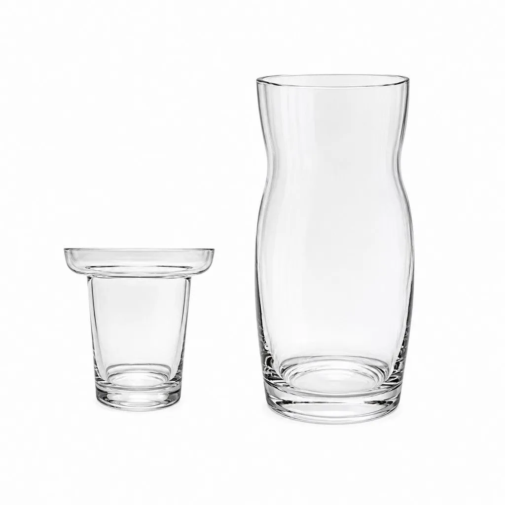 Elegant Dual-Purpose Glass Centerpiece , Tabletop Vase - 2 Piece