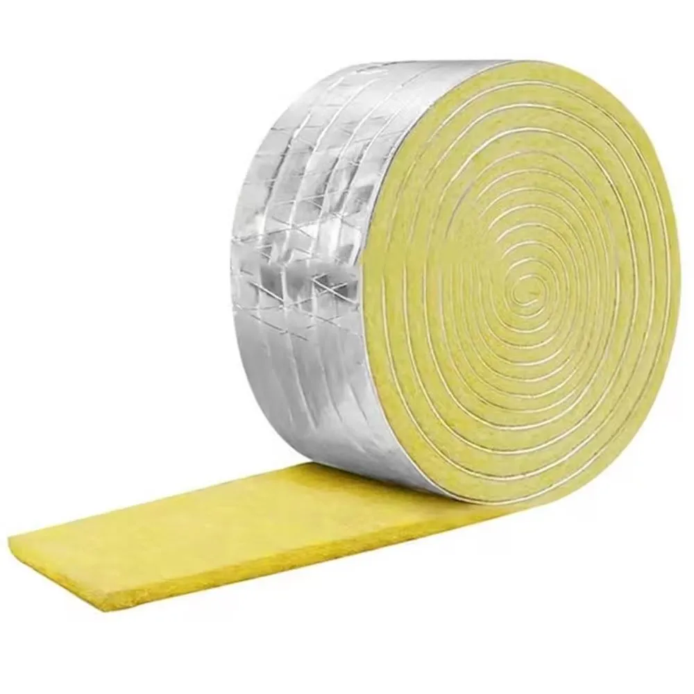Tool DIY Foiled Fiberglass Pipe Insulation Wrap - 10m