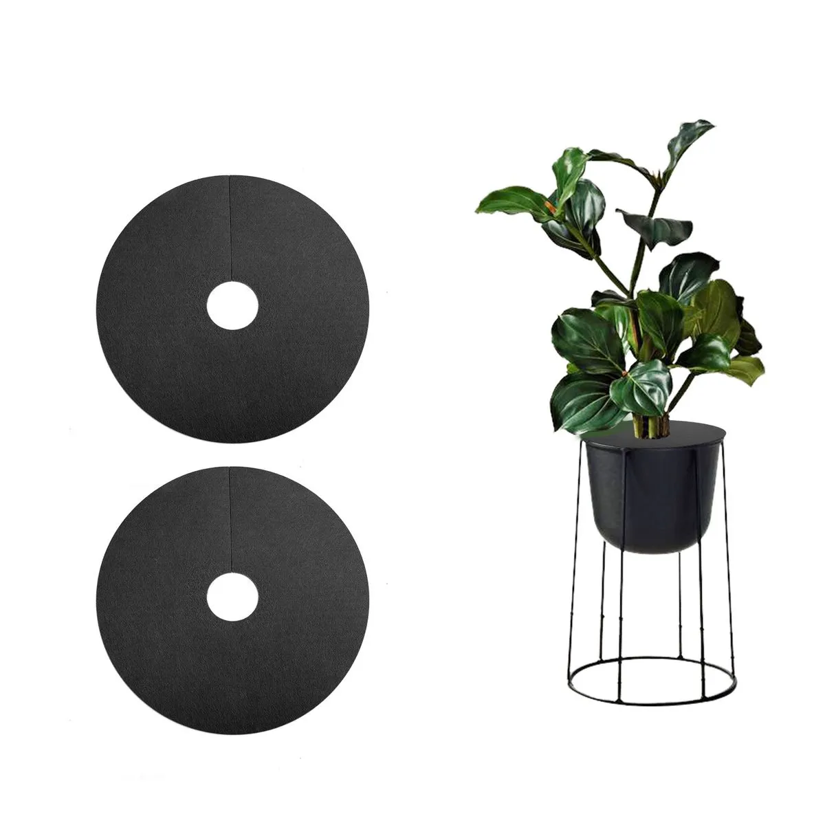 6-Pack Black Weed Control Mats