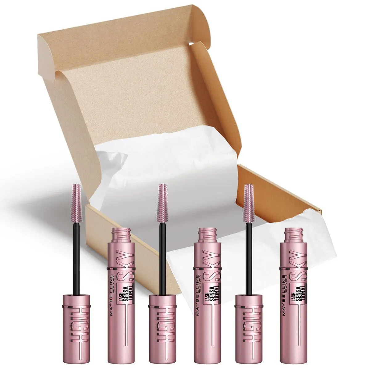 Maybelline Lash Sensational Sky High Mascara 3 Pack - 3 Piece Bundle Set