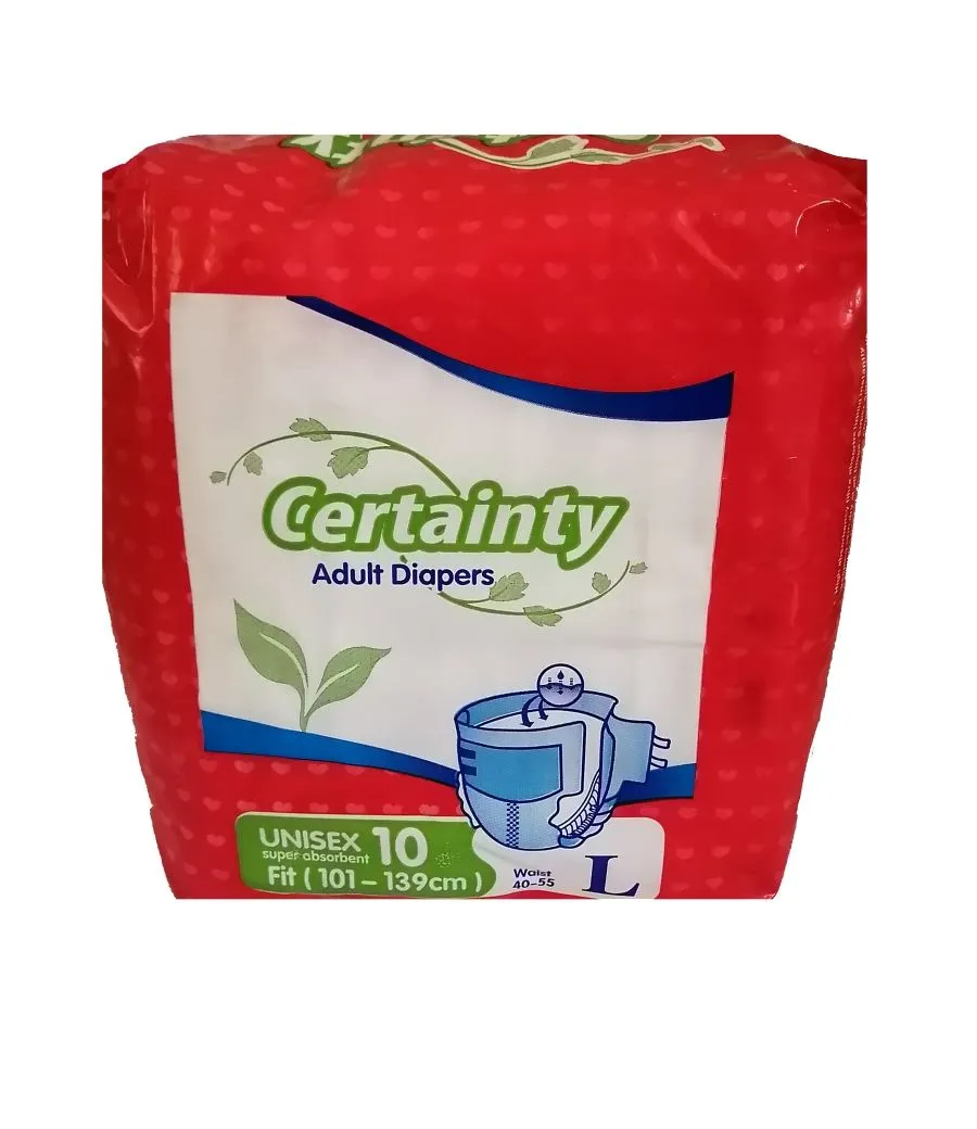 Certainty Adult Diapers Size Large 10's