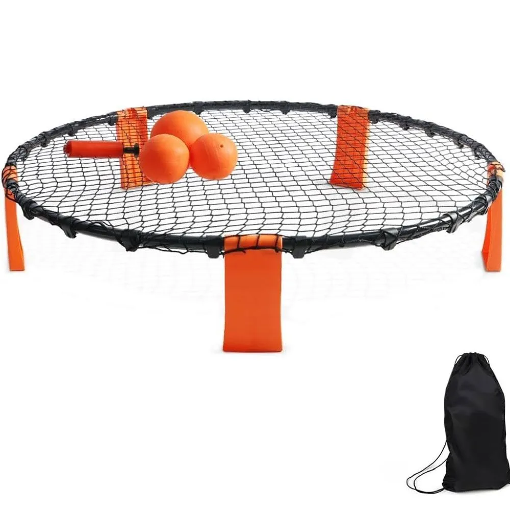 Easy to Assemble Outdoor Beach Volleyball Game Set with Storage Bag