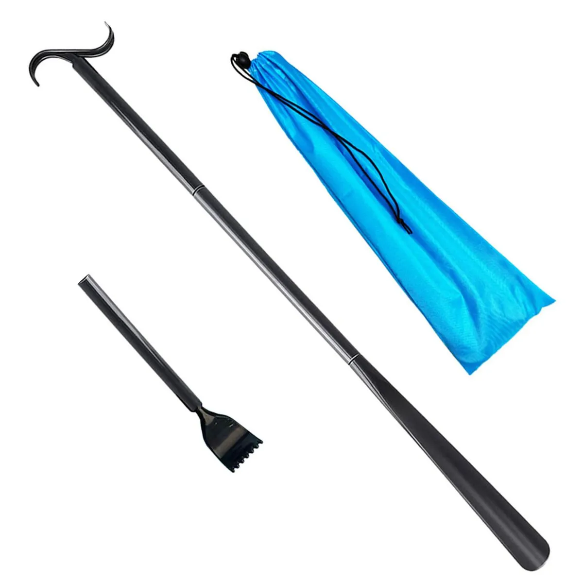 Shoe Horn Long Dressing Shoe Spoon Helper Stick Back Scratcher with Claw
