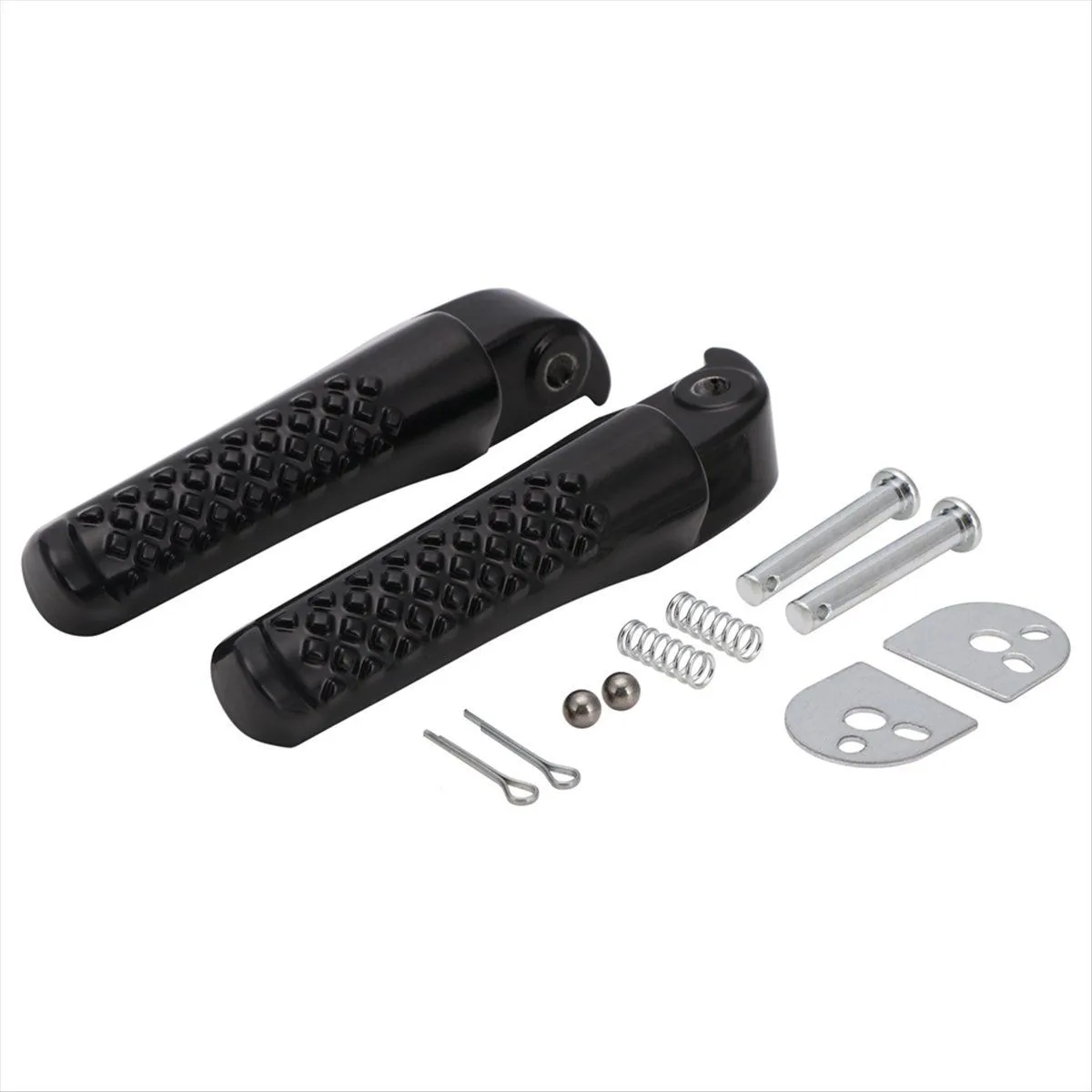 Foot Pegs Footrest Bracket Set Assembly Kit Compatible with Universal
