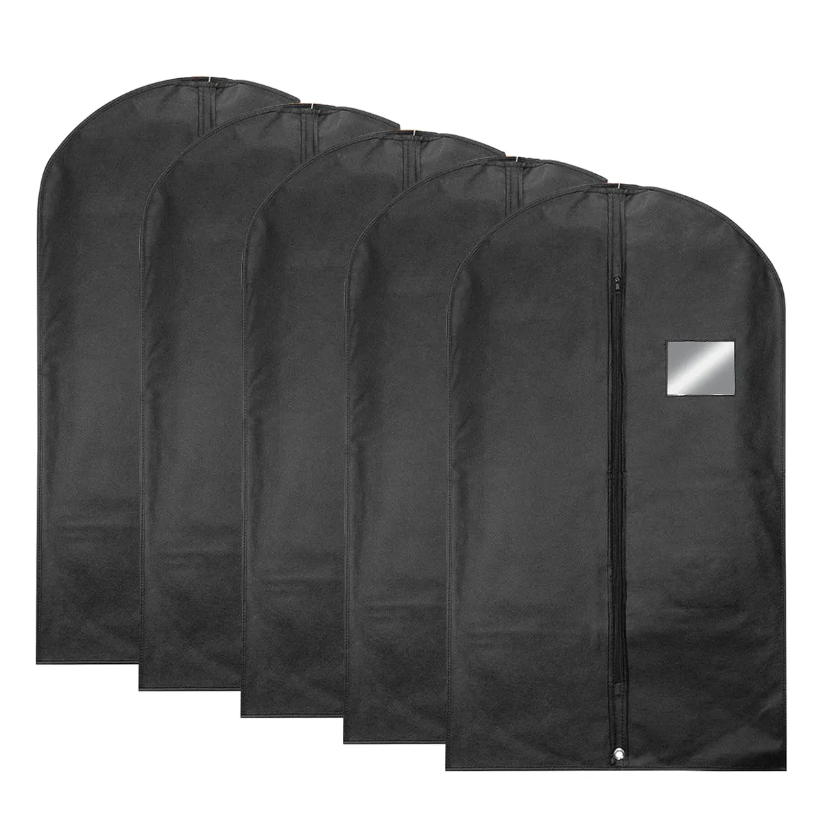 5 PCS Suit Cover Bag Garment Storage Travel Hanging Coats Dresses Dust Bag - 80cm