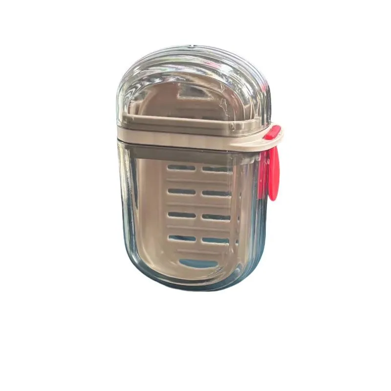 Double-Layer Leakproof Soap Case - Portable Drainage Box for Travel
