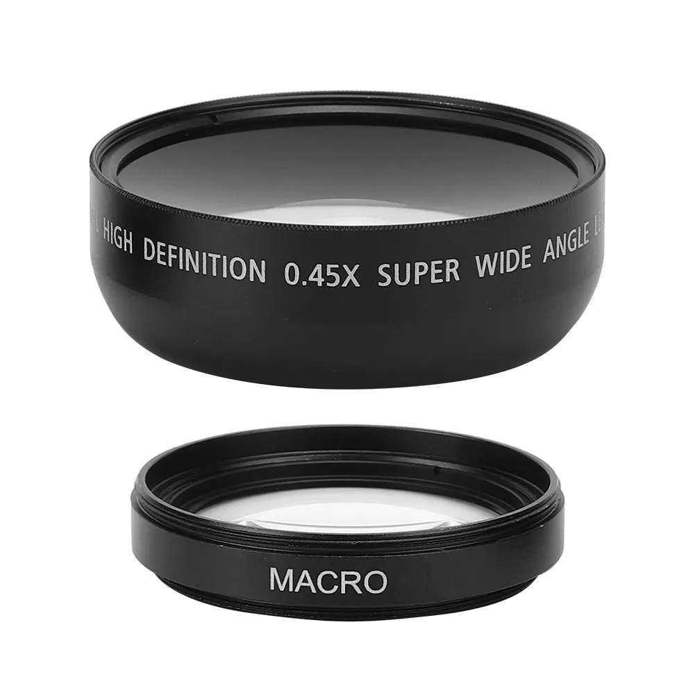 JSR 49MM 0.45X Wide Angle Macro Lens For 49MM Camera Lenses