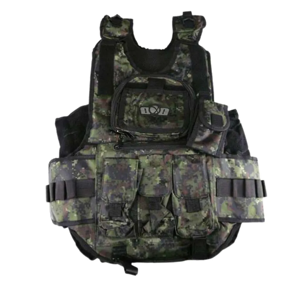 GXG Paintball Deluxe Tactical Vest Digi Green