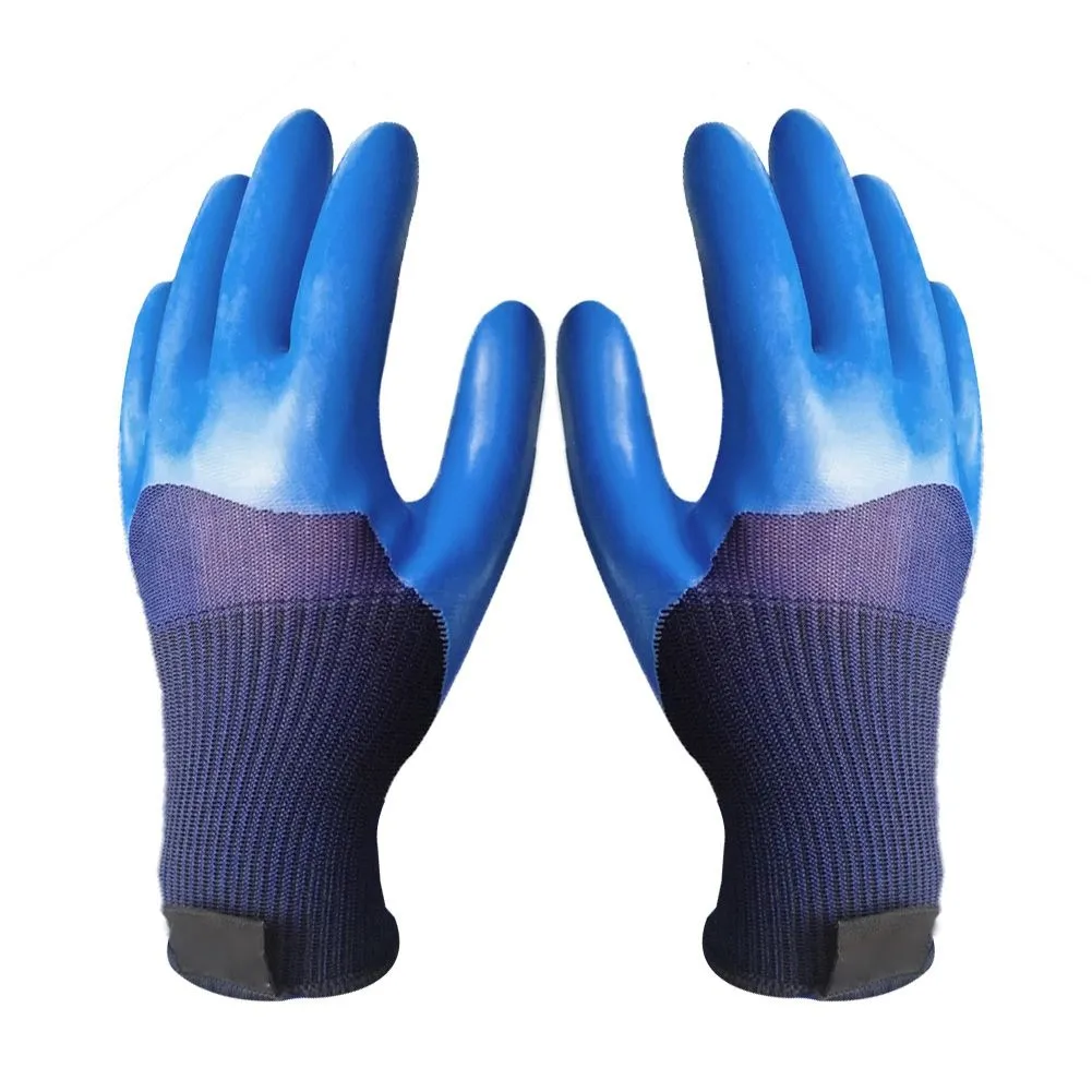 Natural Latex Work Gloves Anti-Slip Wear Resistant Waterproof 25cm 1 Pair
