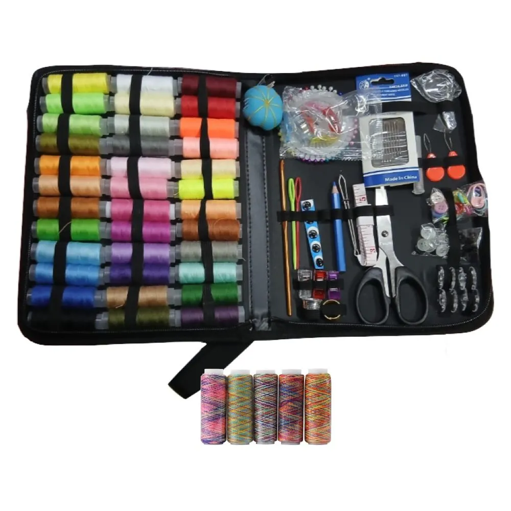 Craft Needles & Theards Sewing Repair Tool Kit With Storage Case 179 Pieces