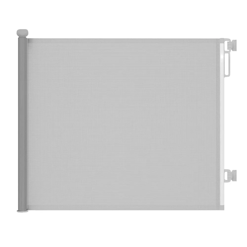 Chenshia 1.4m Retractable Baby Safety Gate Mesh Stairs&Doorway Pet Gate - Grey