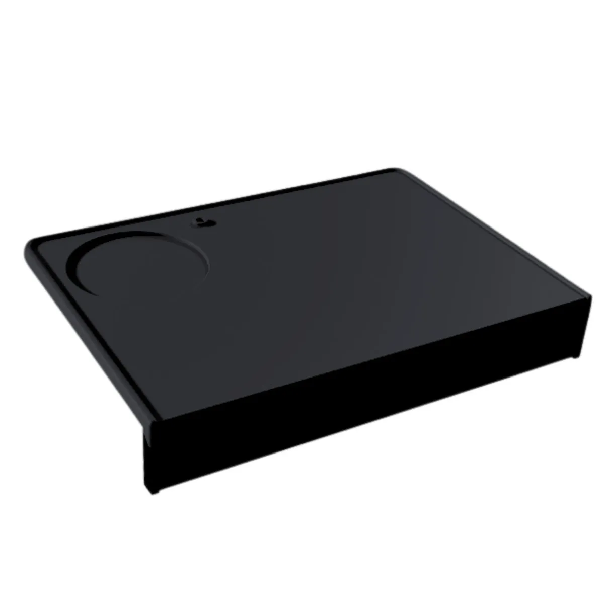 Silicone Espresso Tamping Mat Corner Tamper Pad Coffee Bar Non Slip - Black