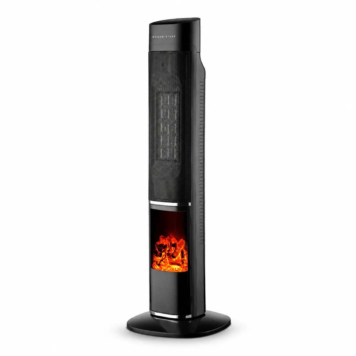 Boden Stark Fireplace Tower Electric Heater with LED Display