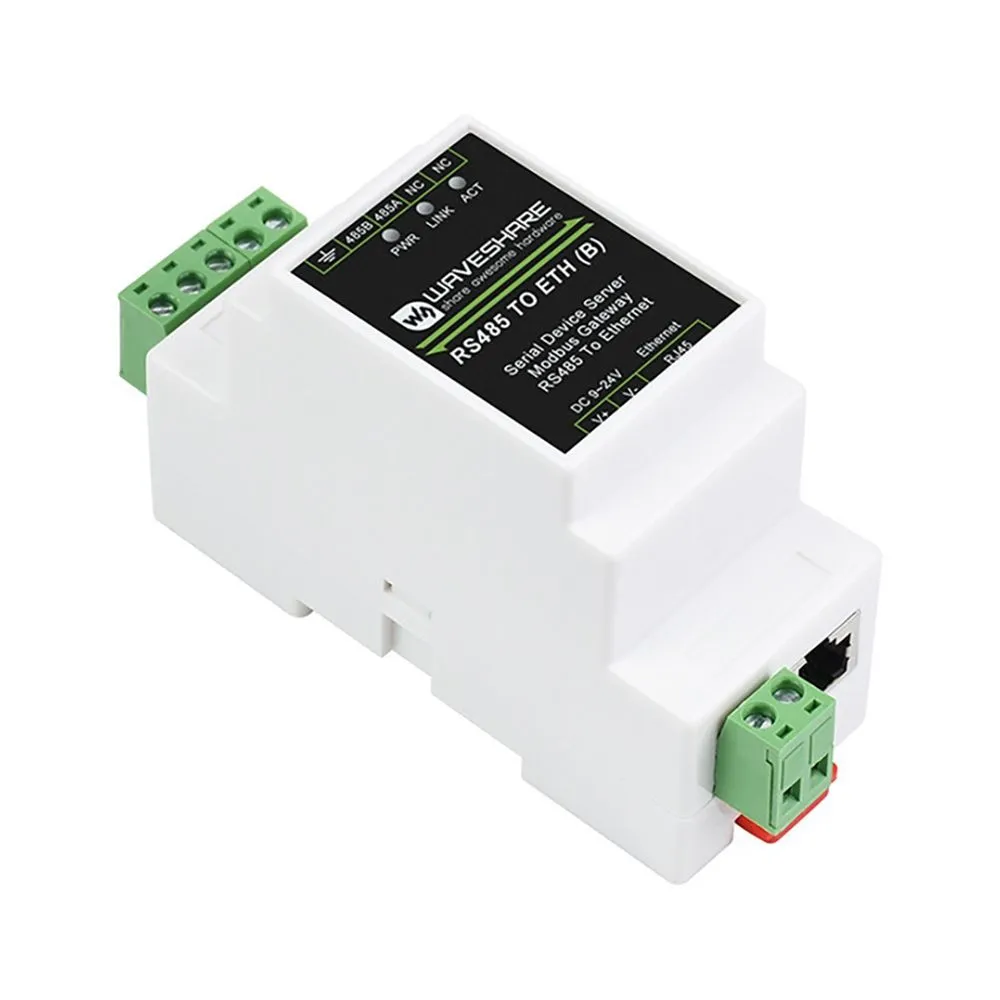 Waveshare Rs485 Serial Port Server Rs485 To Rj45 Ethernet Tcp/Ip Port